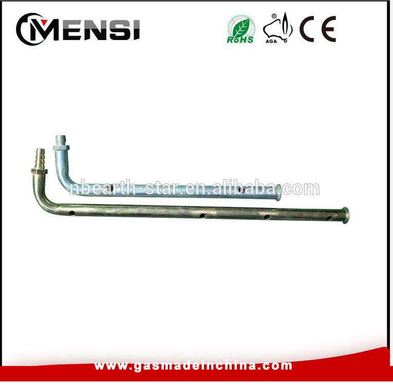 Steel lpg barbecue grill manifold pipe